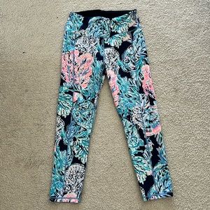 Lilly Pulitzer Womens Medium Leggings Luxletic Weekender EUC